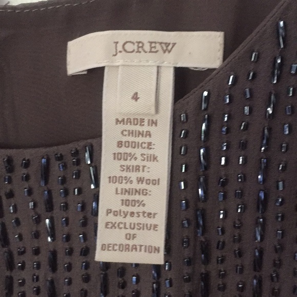 J.Crew Beaded Top Cocktail Dress, size 4 - Picture 4 of 4